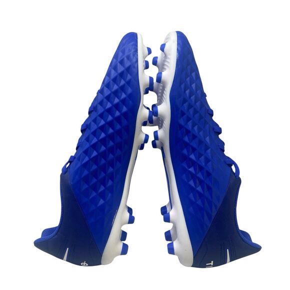 Nike Tiempo Legend 8 FG Soccer Cleats Mens 9 Blue White Firm Ground Boots